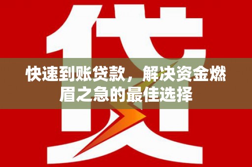 香港岛快速到账贷款，解决资金燃眉之急的最佳选择