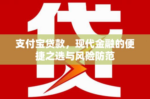 香港岛支付宝贷款，现代金融的便捷之选与风险防范