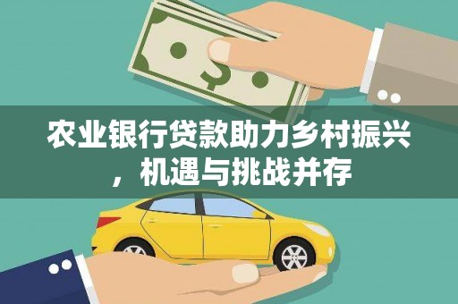 香港岛农业银行贷款助力乡村振兴，机遇与挑战并存