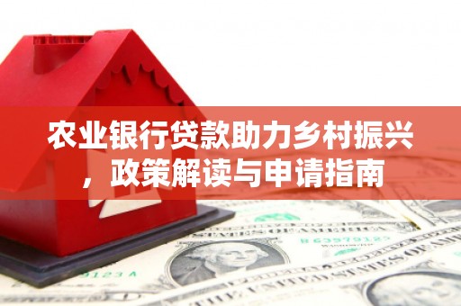 香港岛农业银行贷款助力乡村振兴，政策解读与申请指南