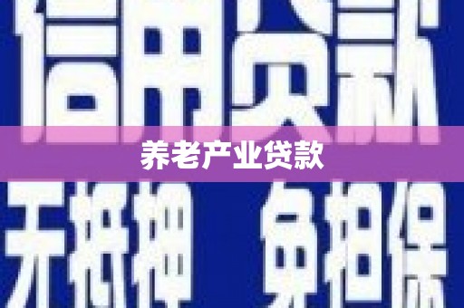 香港岛养老产业贷款