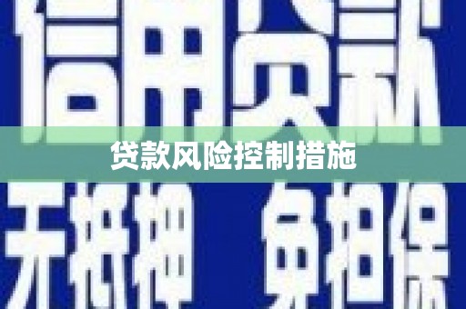 香港岛贷款风险控制措施