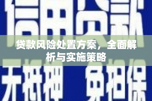 香港岛贷款风险处置方案，全面解析与实施策略