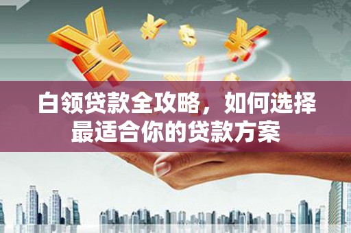 香港岛白领贷款全攻略，如何选择最适合你的贷款方案