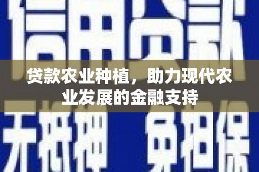 香港岛贷款农业种植，助力现代农业发展的金融支持